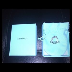 Tiffany & Co. signature sterling silver X ring